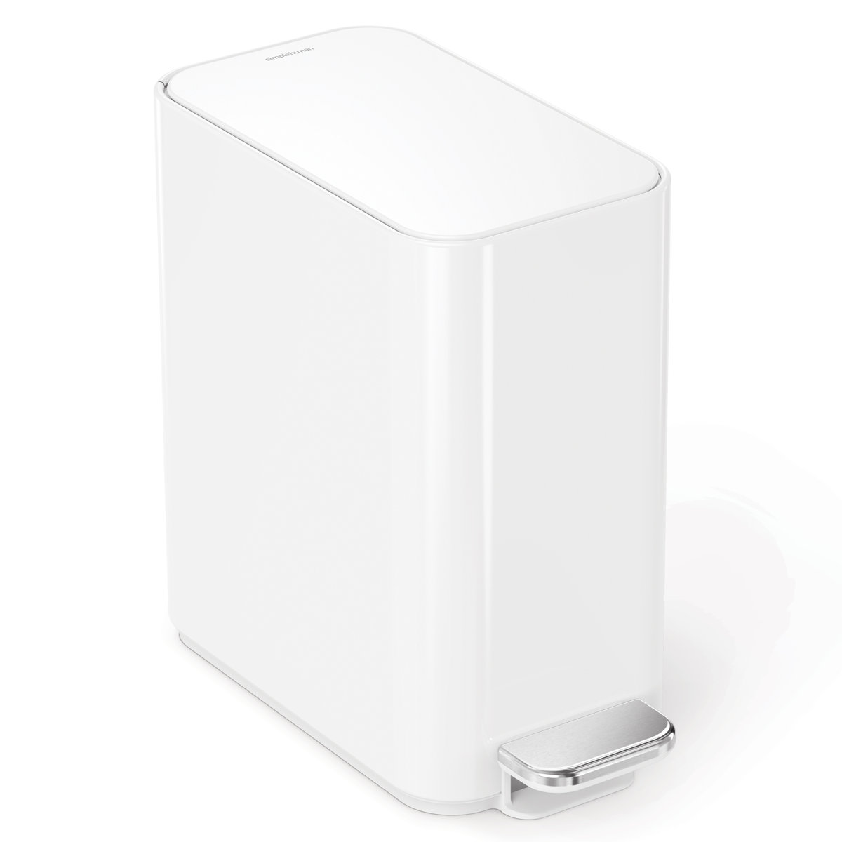 Simplehuman 5 Liter / 1.3 Gallon Slim Steel Step Trash Can